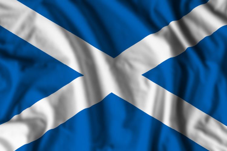 Flag of Scotland (© Shutterstock/Dmytro Balkhovitin) 