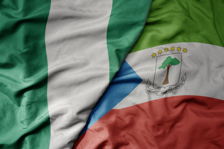 Flags of Nigeria & Equatorial Guinea (© Shutterstock/esfera)