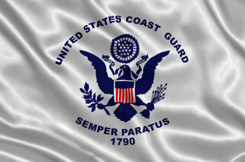 Flag of the United States Coast Guard (© Shutterstock/Yuriy Boyko_Ukraine)