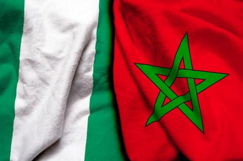 Flags of Nigeria and Morocco (© Shutterstock/Aritra Deb) 