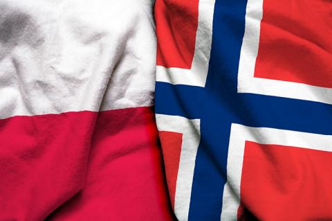 Flags of Poland and Norway (© Shutterstock/Aritra Deb)