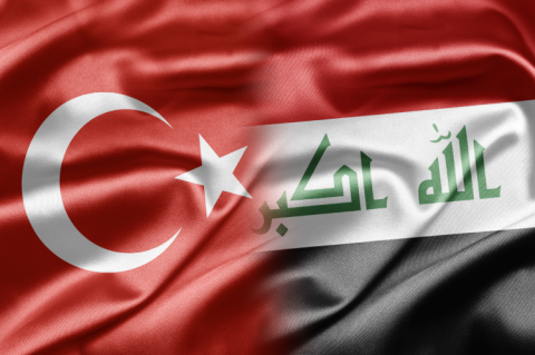 Flags of Turkey & Iraq (© Shutterstock/ruskpp)