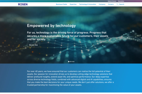 ROSEN Group launches Redesigned Website with renewed Corporate Design (© ROSEN Group)