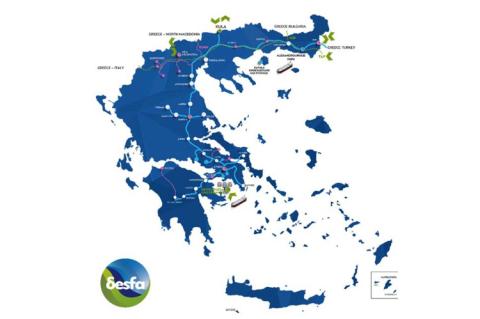 Route of the West Macedonian pipeline (© DESFA)