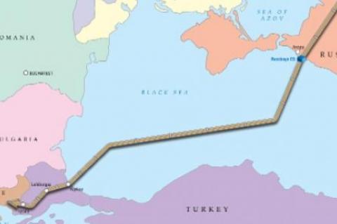 Turkish Stream gas pipeline route(© 2015 Gazprom)