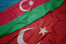 Flags of Azerbaijan & Turkey (© Shutterstock/esfera)